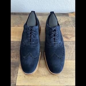 Cole Haan Zero Grand Gulf Blue Suede Men's Size 13 Causal Dress Shoe - C26221